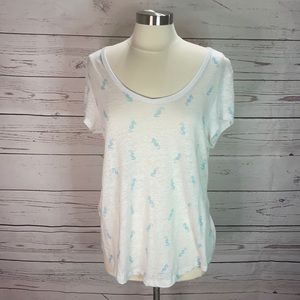 St. Tropez seahorse 100% linen shirt